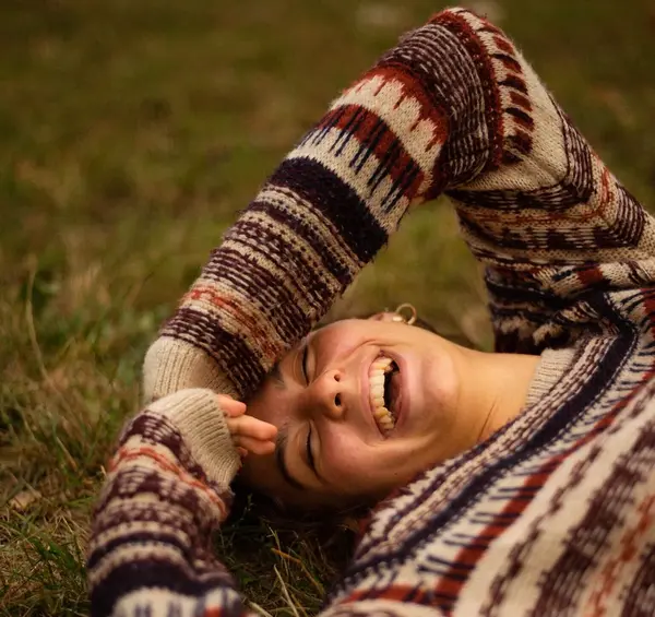 A Girl who is laughing